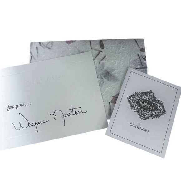 Stardust Gift Shannon Crystal Godinger 6" Candleholders Presenter Wayne Newton - Picture 5 of 8